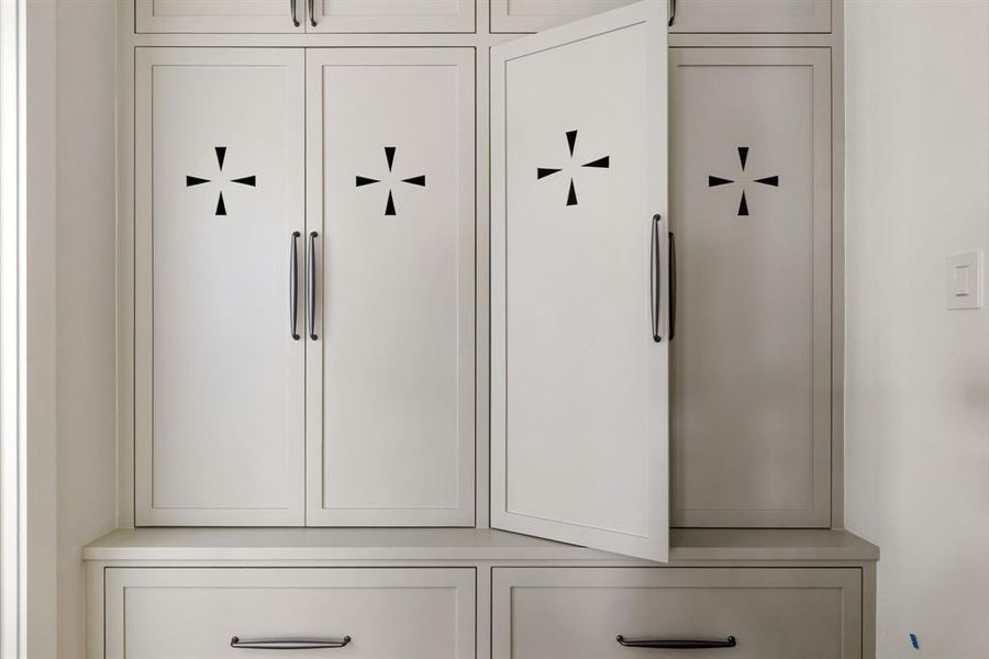 Close-up of interior finishes inside a home in , Dallas (Image 21).