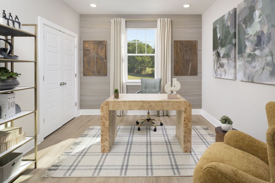 Representative furnished interior of a home built from the Appalachian by Mattamy Homes in Bloom, Fuquay Varina (Image 6).