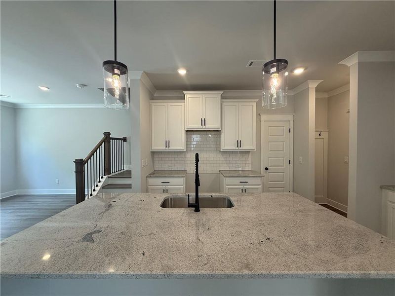Furnished interior view inside a new home in The Towns at Auburn Station East, Auburn (Image 5).