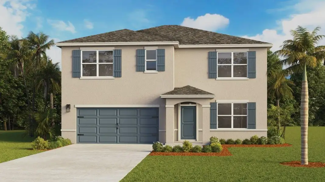 Representative exterior photo of a completed home built from the Hayden by D.R. Horton in James Landing, Leesburg, FL (Image 24).