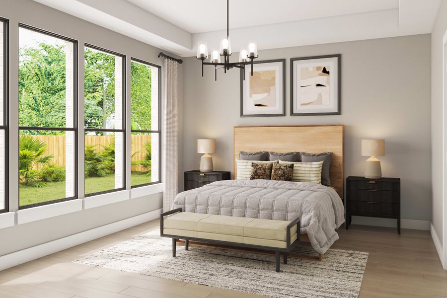 Representative furnished interior of a home built from the Lisbon by Tri Pointe Homes in Legacy Grove, Montgomery (Image 12).