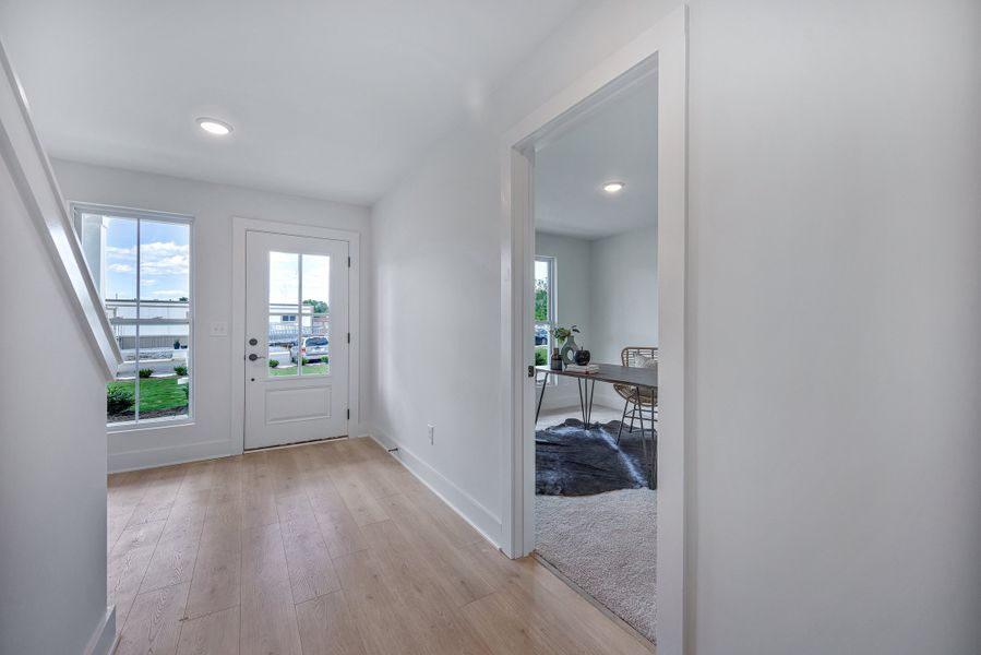Representative unfurnished interior of a home built from the Ingram Rowhome by Parkside Builders in Anderson Park, Hendersonville (Image 24).