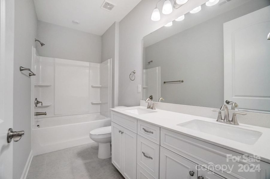 Secondary Bathroom with Double Sinks