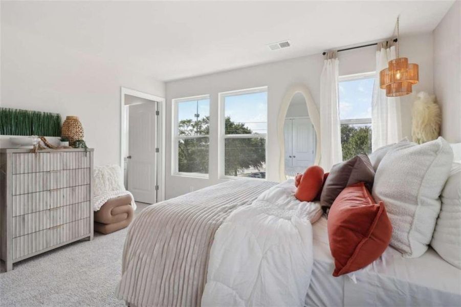 Furnished interior view inside a new home in Overlook at Peachtree Corners, Peachtree Corners (Image 22).