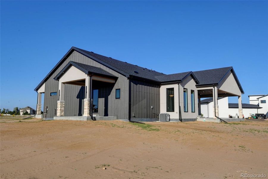 Rear exterior 1.5 acres