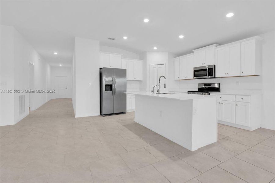 Furnished interior view inside a new home in , Cape Coral (Image 7). Furnished interior view inside a new home in , Cape Coral (Image 7).