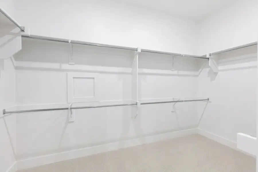 Representative Primary Closet - some options shown Representative Primary Closet - some options shown