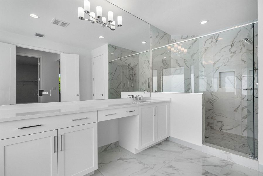 Furnished interior view inside a new home in Lotus Edge, Boca Raton (Image 47).