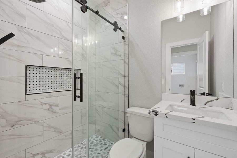 Furnished interior view inside a new home in , Trinity (Image 10).