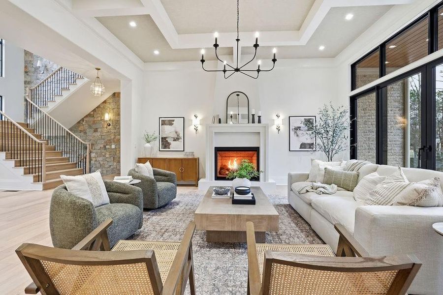 Furnished interior view inside a new home in , Johns Creek (Image 46).