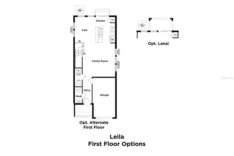 2D floor plan layout of this home in Twin Oaks, Zephyrhills, FL (Image 4).