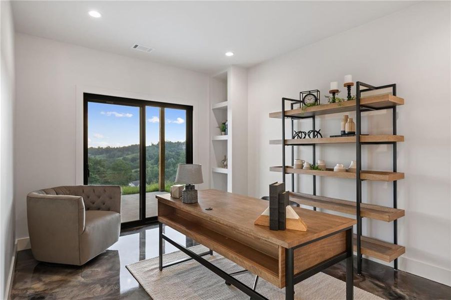 Furnished interior view inside a new home in , Morganton (Image 34).