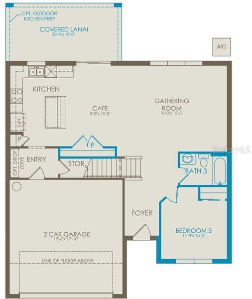 2D floor plan layout of this home in Sunrise Estates, West Melbourne, FL (Image 2). 2D floor plan layout of this home in Sunrise Estates, West Melbourne, FL (Image 2).