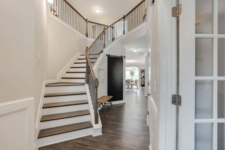 Representative unfurnished interior of a home built from the Hanover by Keystone Homes NC in Council Creek, Graham (Image 20).