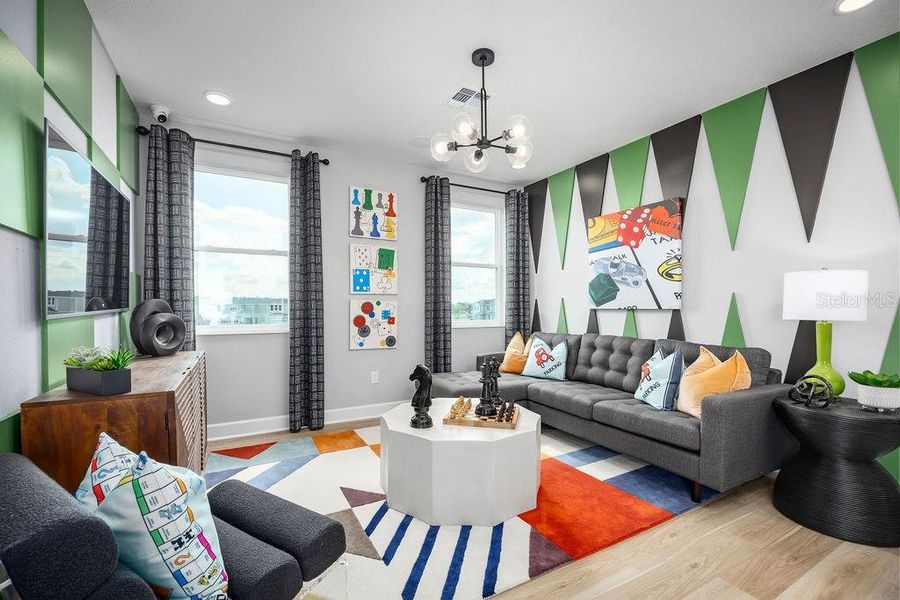 Furnished interior view inside a new home in Center Lake on the Park, St. Cloud (Image 20). Furnished interior view inside a new home in Center Lake on the Park, St. Cloud (Image 20).