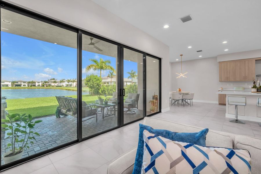 Furnished interior view inside a new home in , Boca Raton (Image 44).