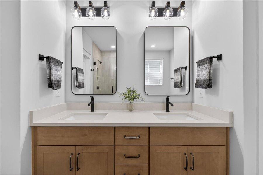 Furnished interior view inside a new home in Tidewater at Lakes of Cane Bay, Summerville (Image 36).
