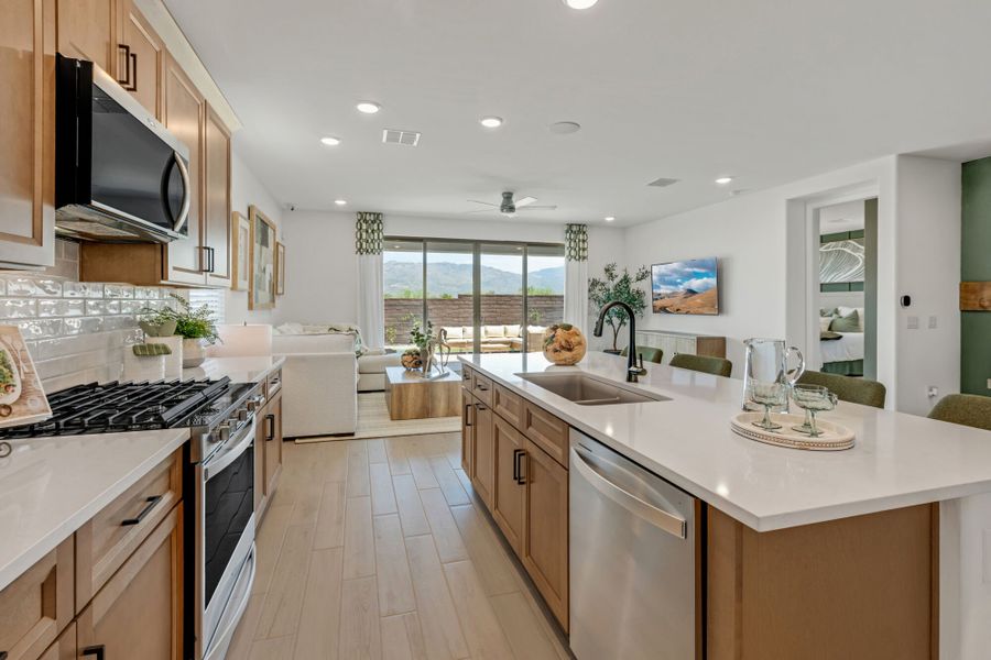 Representative furnished interior of a home built from the Copper by Mattamy Homes in Oasis At Rocking K, Vail (Image 12).