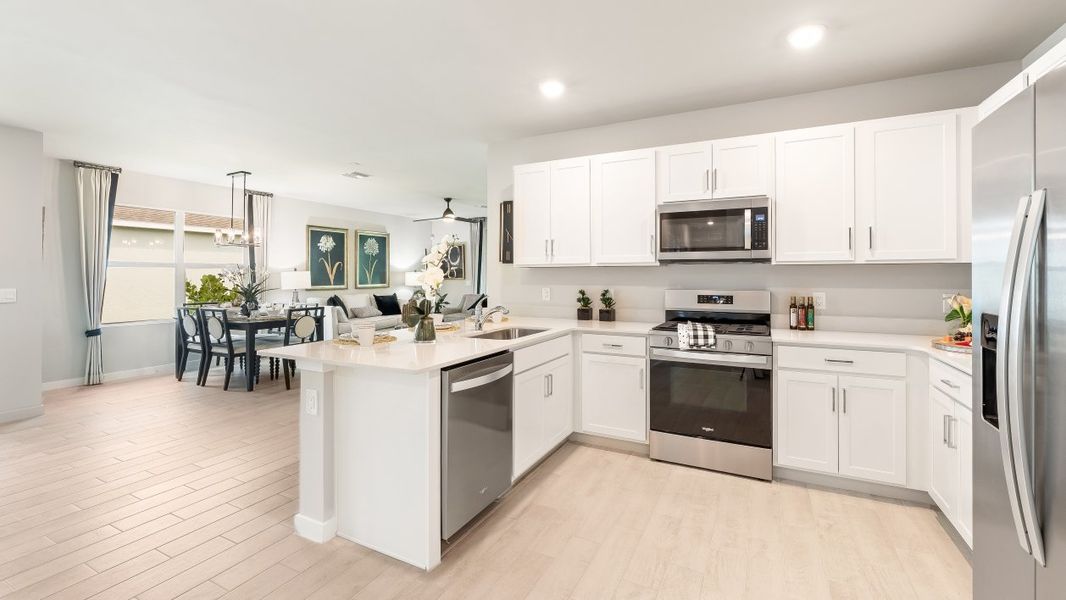 Furnished interior view inside a new home in Palmetto Landing at Babcock Ranch Express, Punta Gorda (Image 9).