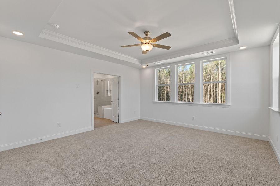 Representative unfurnished interior of a home built from the The Hampton by RobuckHomes in Baylee Ridge, Selma (Image 104). Representative unfurnished interior of a home built from the The Hampton by RobuckHomes in Baylee Ridge, Selma (Image 104).