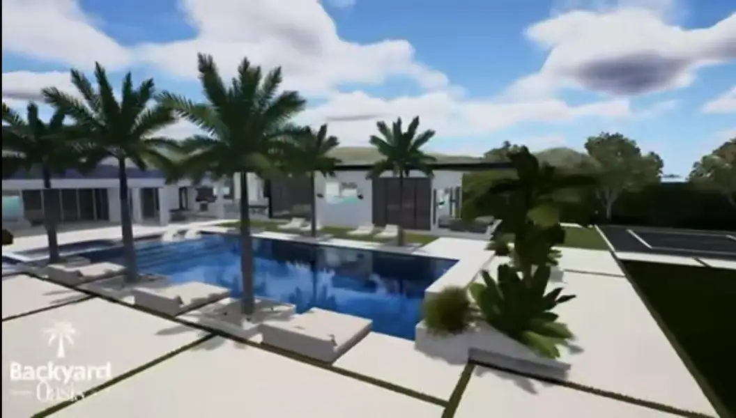 At $6,850,000 This is the backyard build out