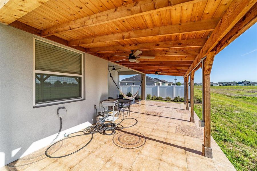 Exterior details and patio area of a home in Brookhaven, Ocala (Image 36).