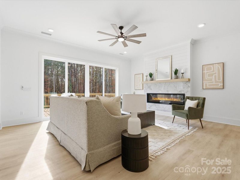 Furnished interior view inside a new home in , Mooresville (Image 10).