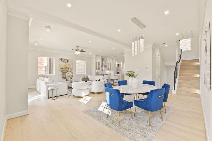 Furnished interior view inside a new home in , Houston (Image 41).