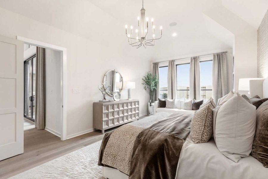 Representative Primary Bedroom - some options shown Representative Primary Bedroom - some options shown