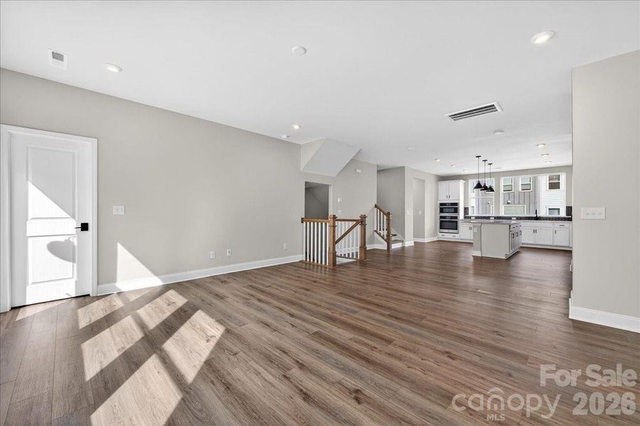 Light filled living room with access to outdoor living