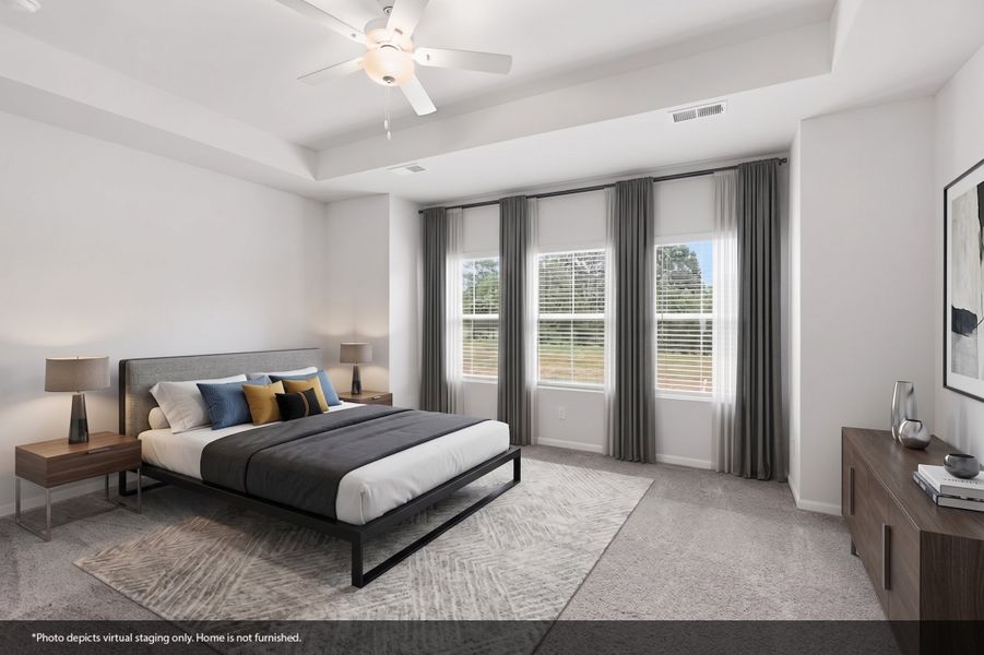 Furnished interior view inside a new home in Nichols Landing, Charlotte (Image 7).