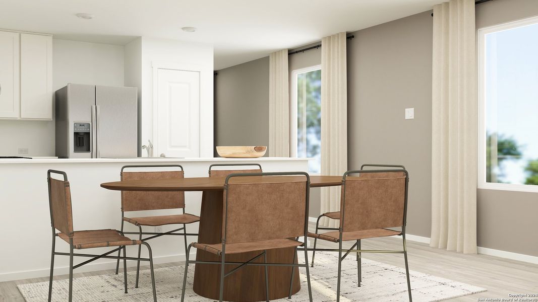 Furnished interior view inside a new home in Espada, San Antonio (Image 12).