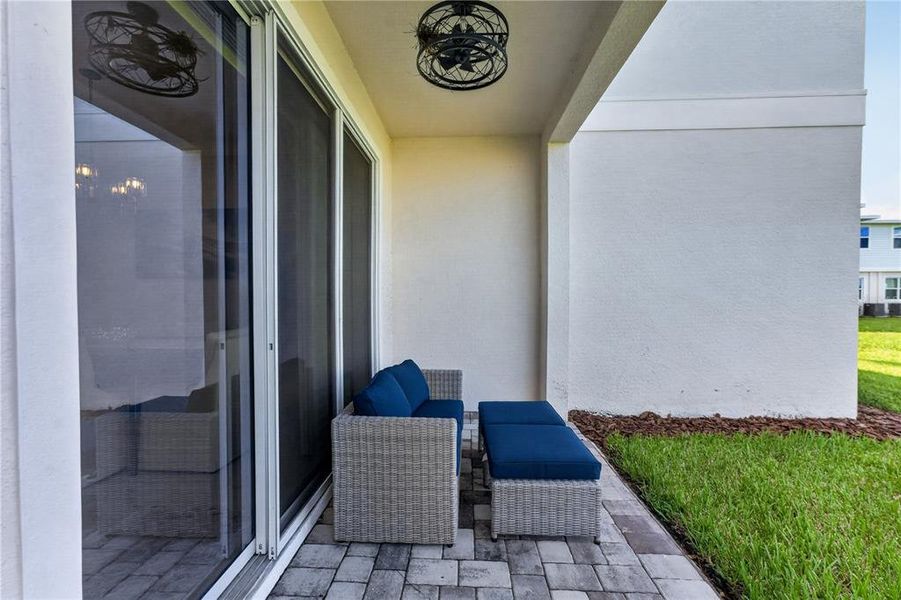 Exterior details and patio area of a home in , Wesley Chapel (Image 22).