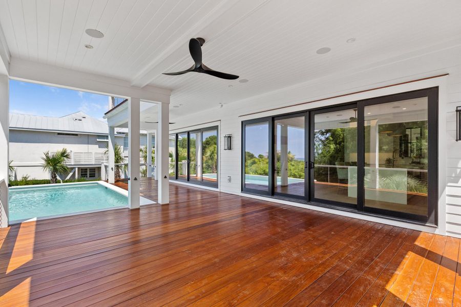 Exterior details and patio area of a home in , Sullivan's Island (Image 40). Exterior details and patio area of a home in , Sullivan's Island (Image 40).