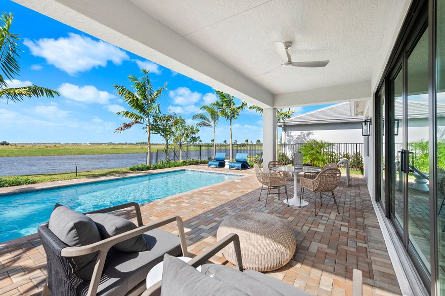 Representative exterior details of a home built from the Atlantica by GL Homes in Valencia Parc at Riverland, Port St. Lucie (Image 25).