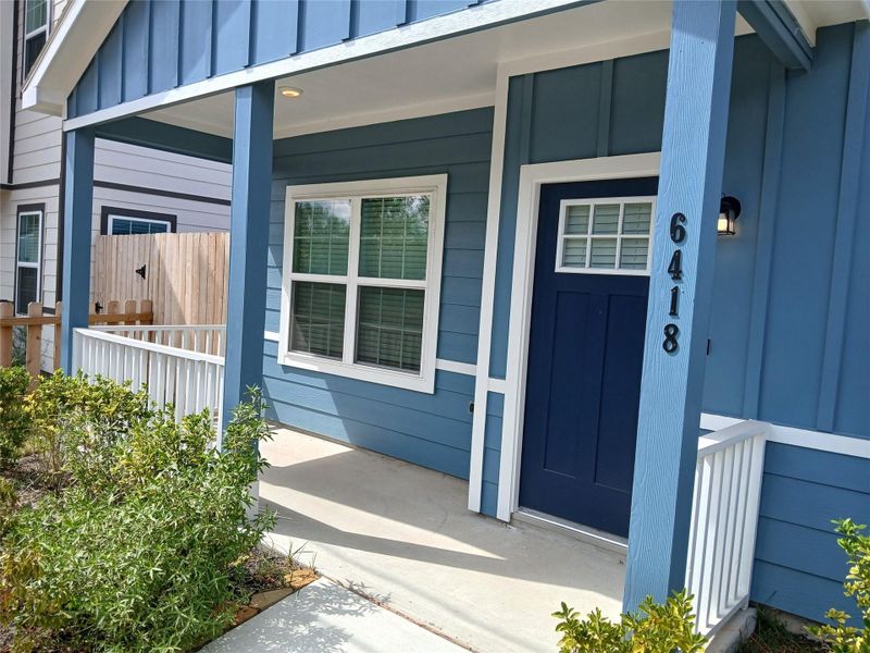 Exterior details and patio area of a home in , Houston (Image 2). Exterior details and patio area of a home in , Houston (Image 2).