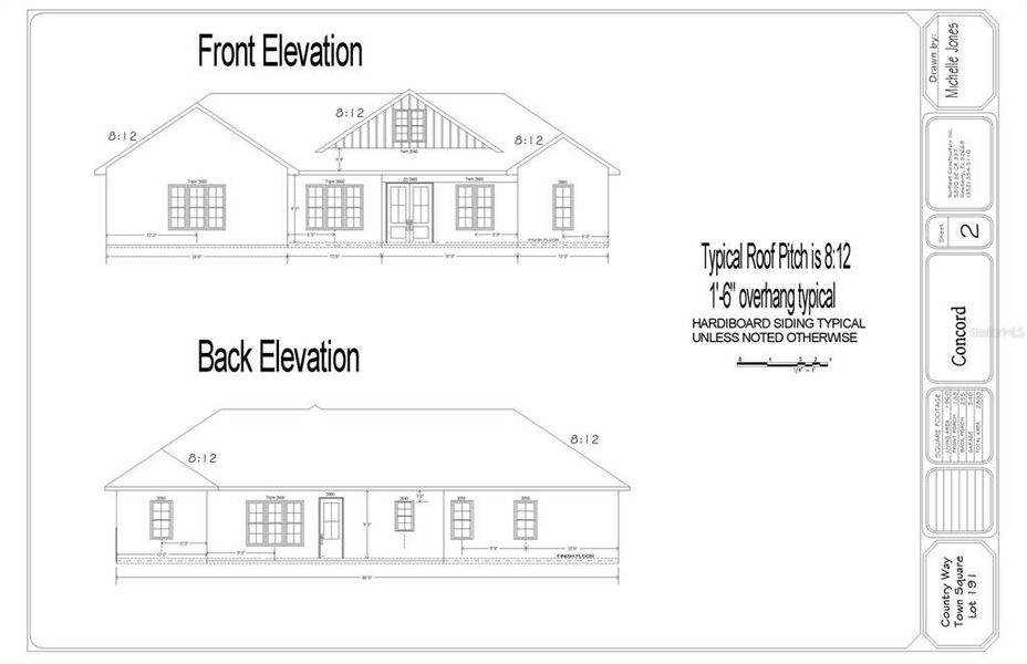 Exterior rendering of this home design in Countryway Town Square, Newberry, FL (Image 1). Exterior rendering of this home design in Countryway Town Square, Newberry, FL (Image 1).