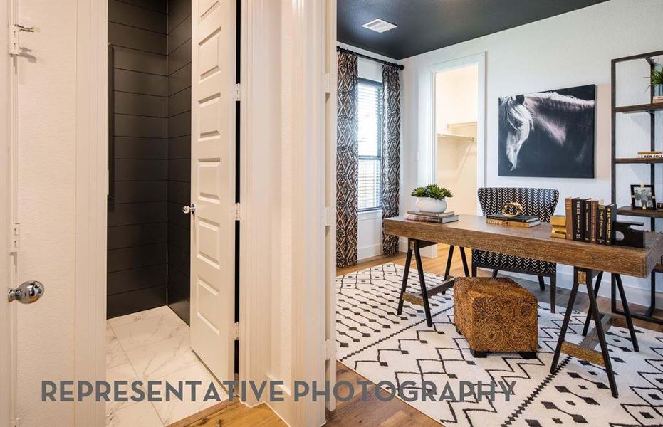Furnished interior view inside a new home in Goodland, Midlothian (Image 7).