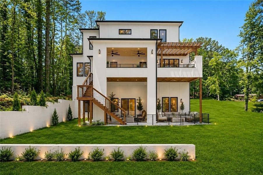 Exterior details and patio area of a home in , Atlanta (Image 3).