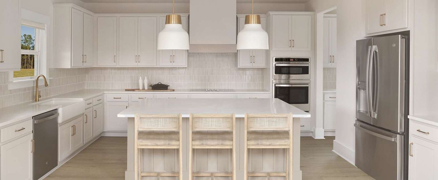 Representative furnished interior of a home built from the Jefferson by Ashton Woods in Watson Hill, Summerville (Image 8).