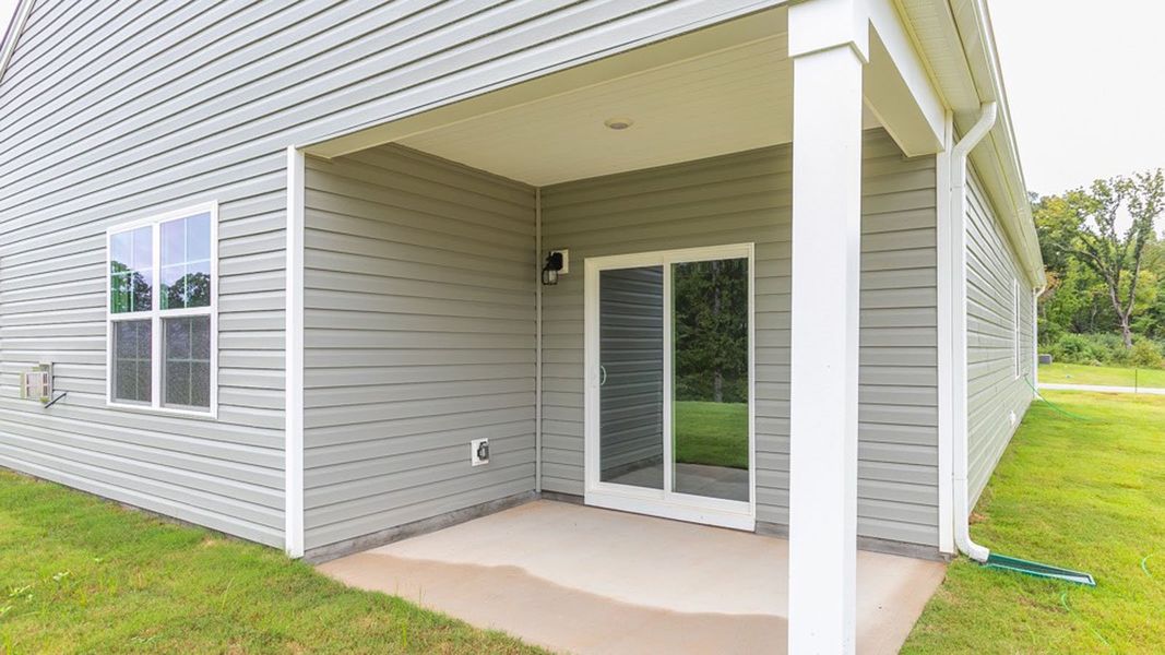 Front exterior of a new home in Forest Creek, Winston-Salem, NC, highlighting curb appeal (Image 16).