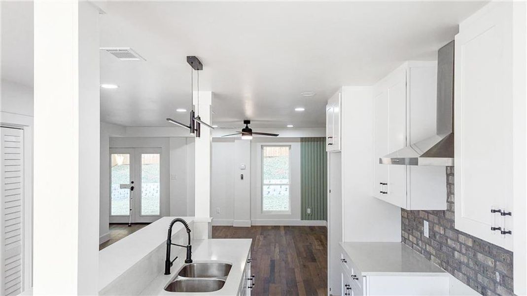 Furnished interior view inside a new home in , Atlanta (Image 7). Furnished interior view inside a new home in , Atlanta (Image 7).