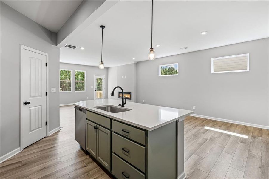 Furnished interior view inside a new home in Villas at Gold Creek, Dawsonville (Image 3).