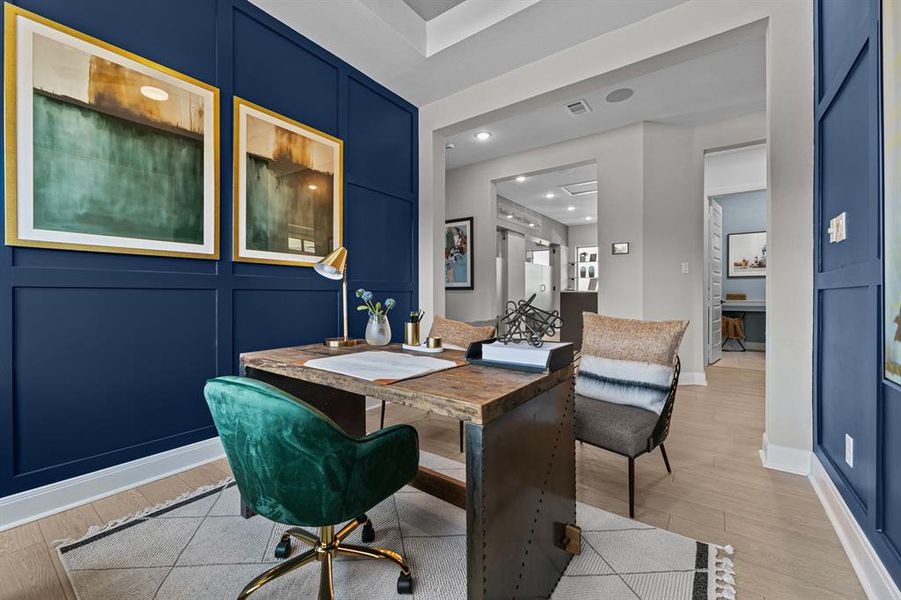 Furnished interior view inside a new home in Highwoods, Fort Worth (Image 24). Furnished interior view inside a new home in Highwoods, Fort Worth (Image 24).