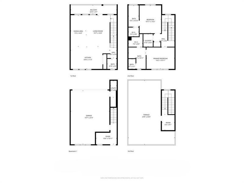 2D floor plan layout of this home in , Dallas, TX (Image 6).