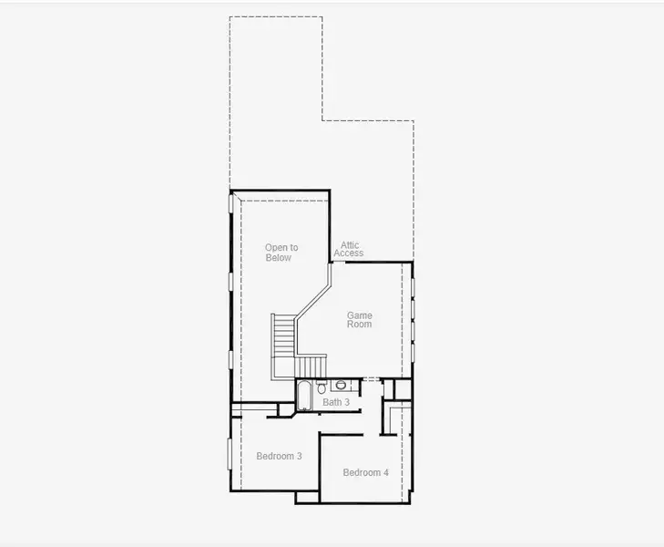 2D floor plan layout of this home in Davis Ranch, San Antonio, TX (Image 1).