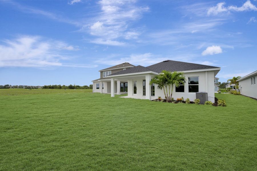 Exterior details and patio area of a home in North River Ranch – Garden Series, Parrish (Image 3).