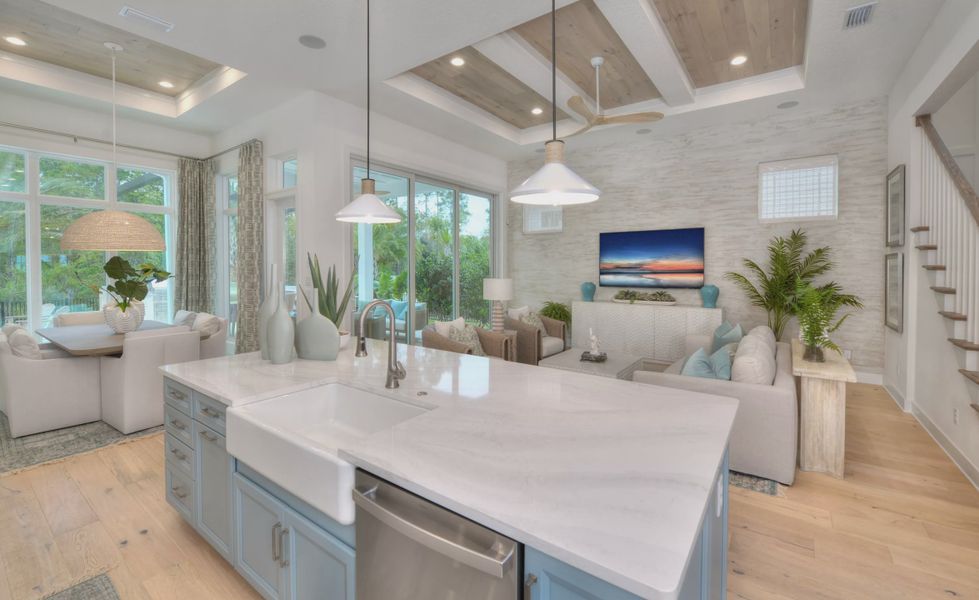 Furnished interior view inside a new home in Seabrook Village II, Ponte Vedra (Image 8). Furnished interior view inside a new home in Seabrook Village II, Ponte Vedra (Image 8).