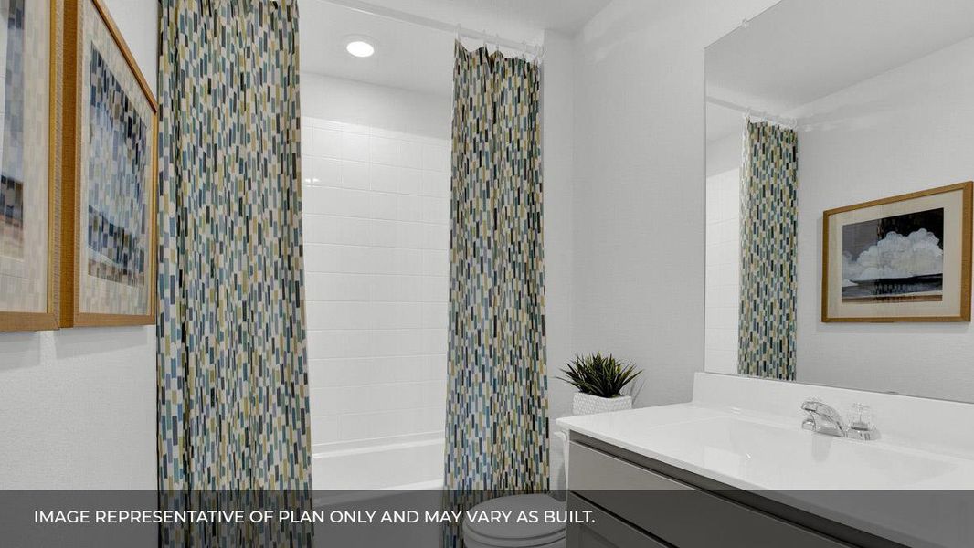 Furnished interior view inside a new home in Southgrove, Kyle (Image 3).