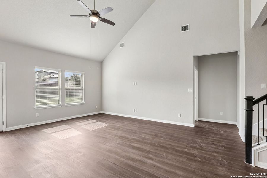 Spacious, unfurnished interior of a new home in Legendary Trails - Classic Series, Cibolo (Image 22). Spacious, unfurnished interior of a new home in Legendary Trails - Classic Series, Cibolo (Image 22).